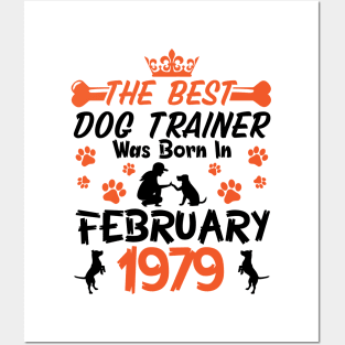 Happy Birthday Dog Mother Father 42 Years Old The Best Dog Trainer Was Born In February 1979 Posters and Art